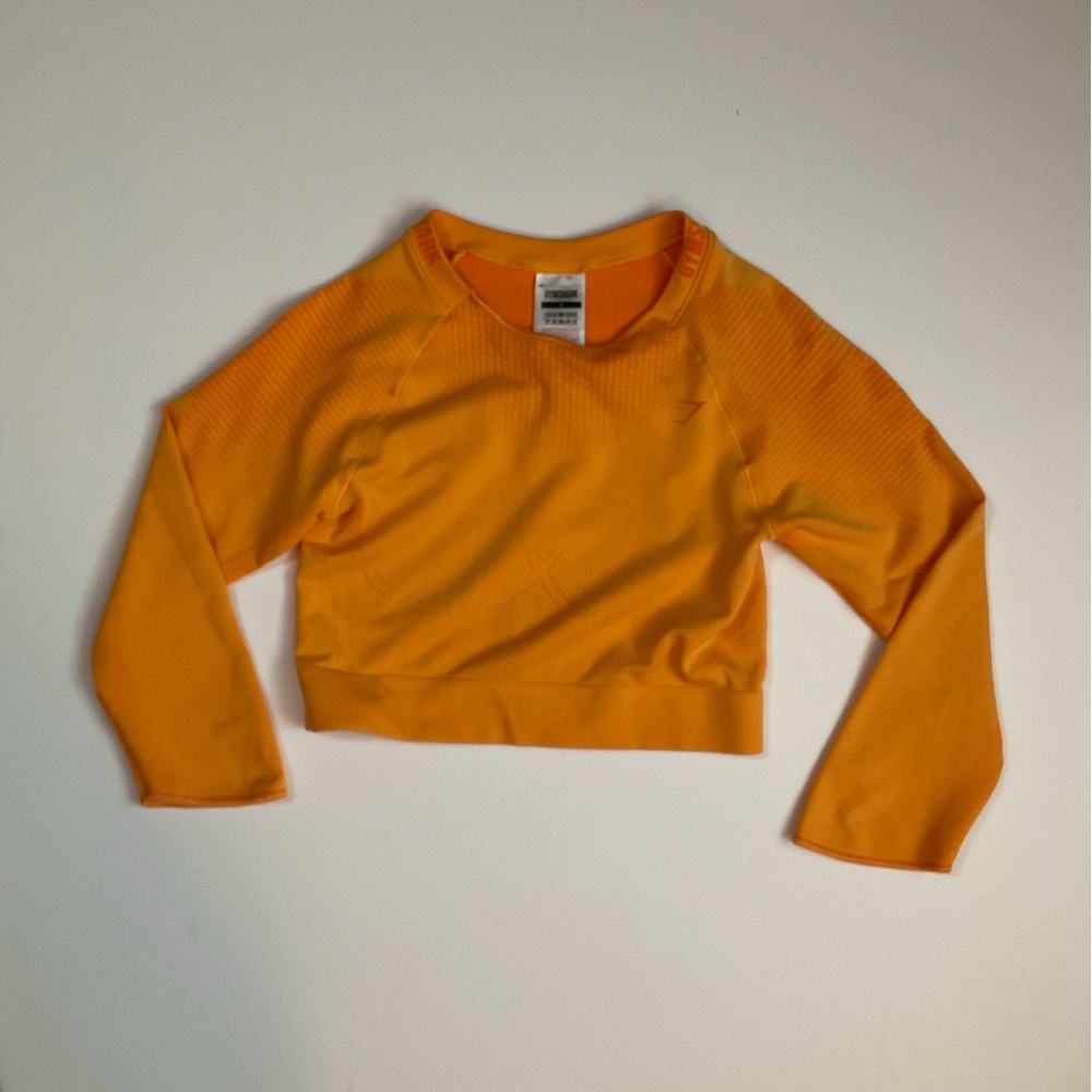 Orange Long Sleeve Top